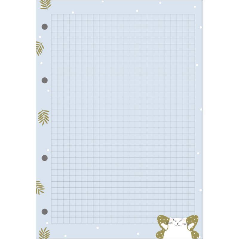 Сменный блок для тетради на кольцах 