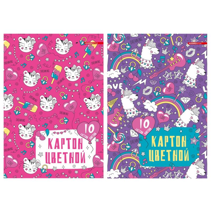 Картон цветной 