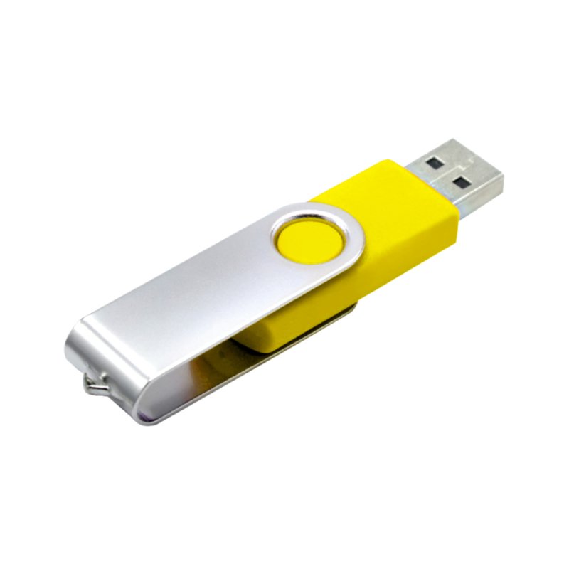 USB Flash 2.0 16 Gb VDF-008, пластик, метал, желтый