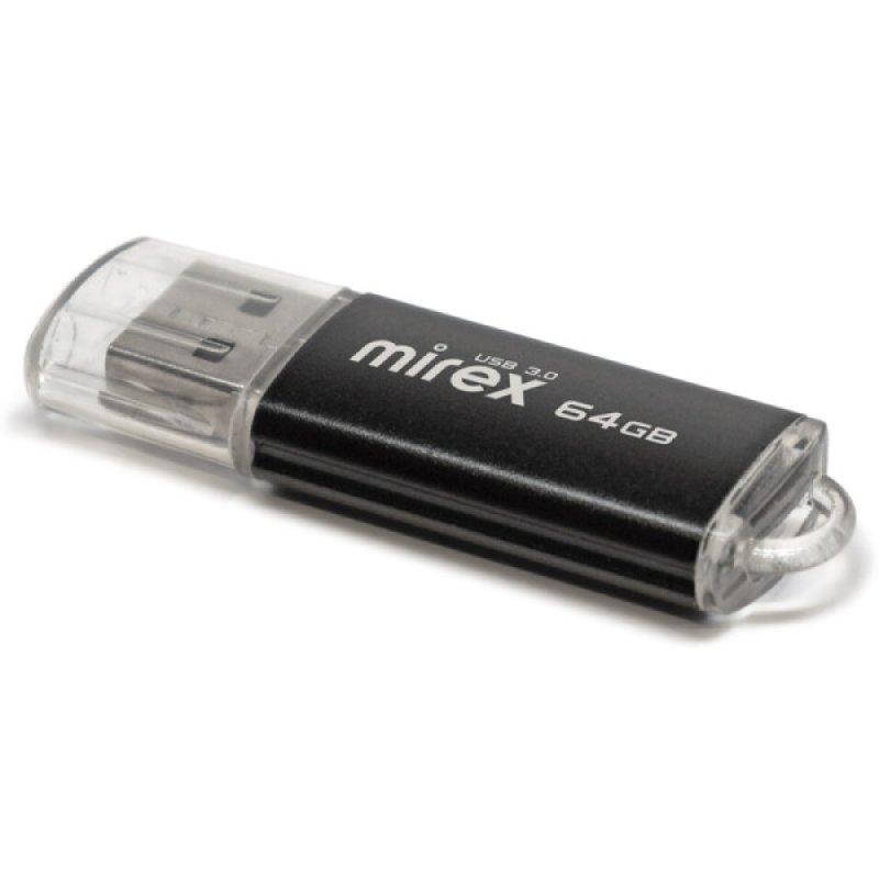 USB Flash накопитель 3.0 64 Gb UNIT BLACK, металл