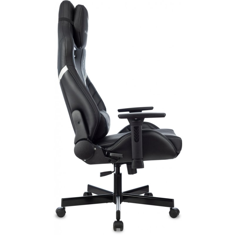 Кресло игровое Бюрократ Knight Thunder 5X экокожа, черный, крестов. металл