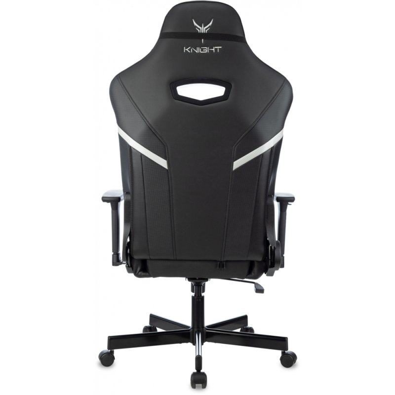 Кресло игровое Бюрократ Knight Thunder 5X экокожа, черный, крестов. металл