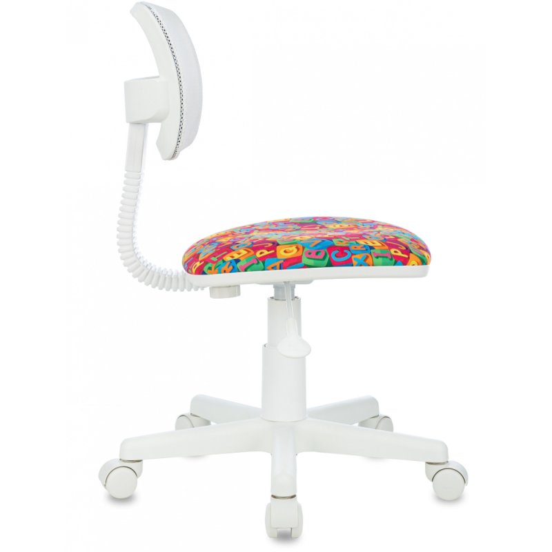 Кресло детское Бюрократ CH-W299, ткань, сетка, пластик, мультиколор алфавит