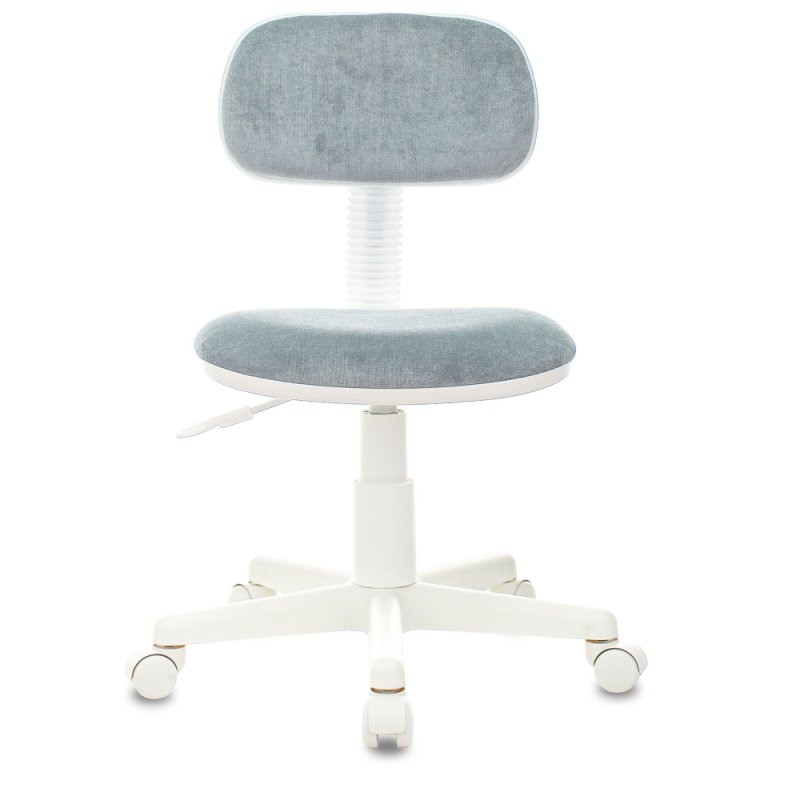 Кресло детское Бюрократ CH-W201NX, ткань, пластик, серо-голубой