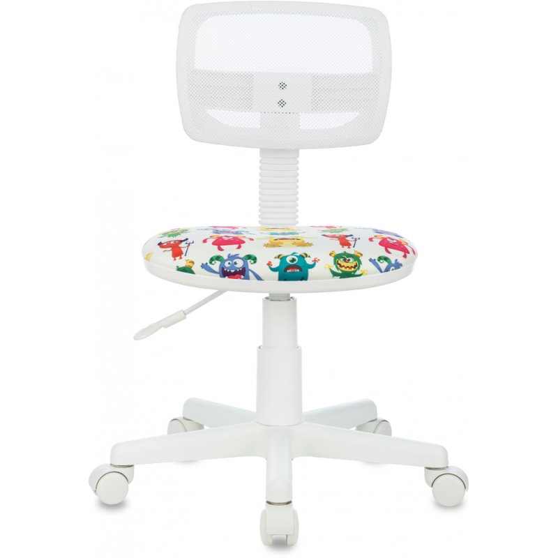 Кресло детское Бюрократ CH-W299, ткань, сетка, пластик, мультиколор монстры
