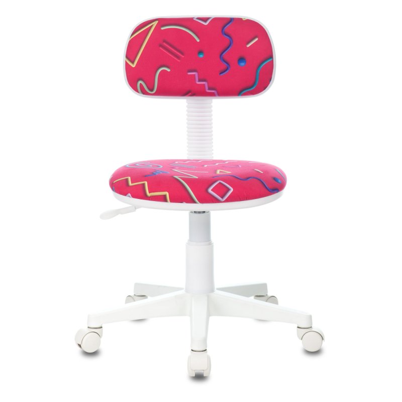 Кресло детское Бюрократ CH-W201NX, ткань, пластик, малиновый