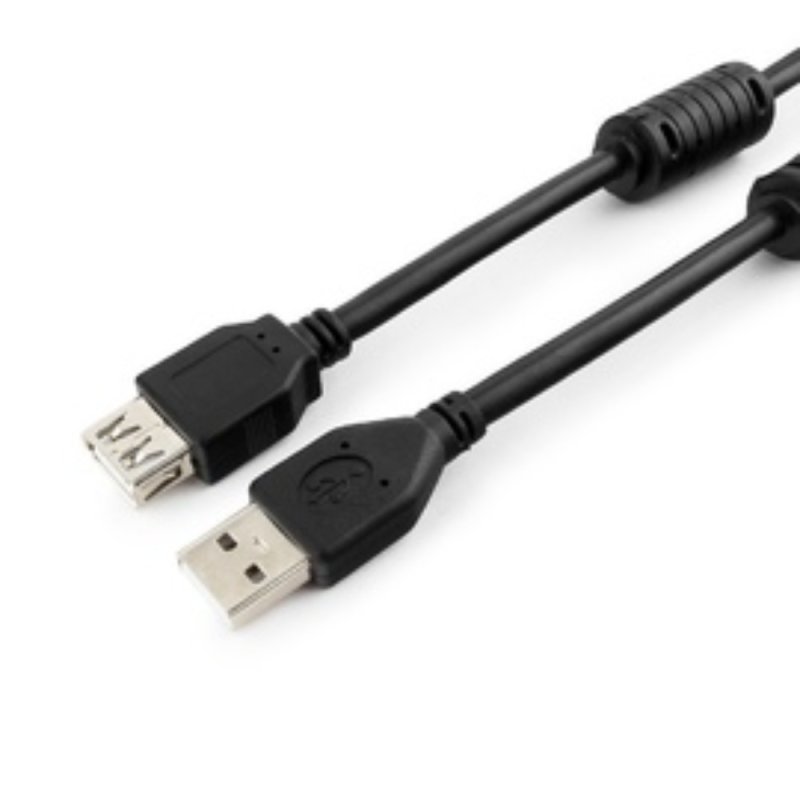 Кабель-удлинитель Cablexpert CCF2-USB2-AMAF-6 USB2.0 AM/AF, 1.8м, черный