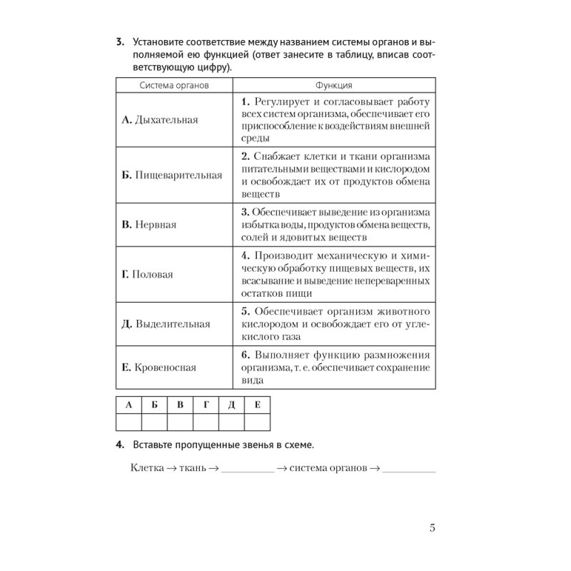 Биология. 8 класс. Рабочая тетрадь, Бедарик И. Г., Бедарик А. Е.