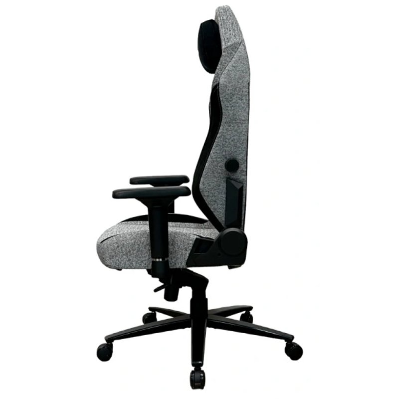 Кресло игровое BRAVE AF-2 Troll Grey ткань, серый, крестов. металл