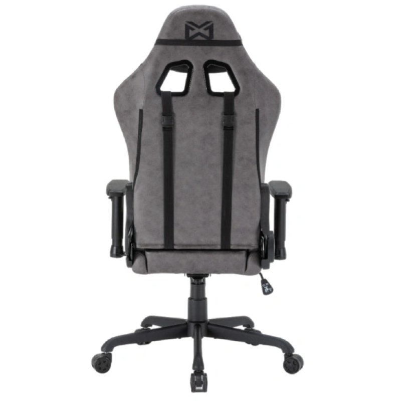 Кресло игровое BRAVE WS-3 Lynx Grey, иск.замша, серый