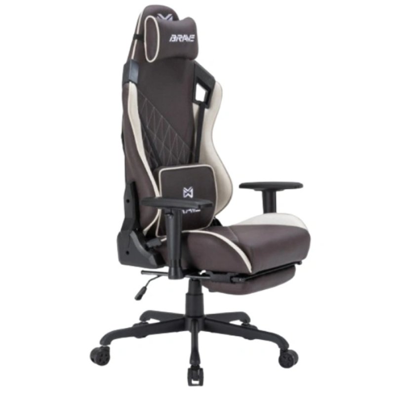 Кресло игровое BRAVE WS-2 Hulk Dark Grey иск.замша, коричневый