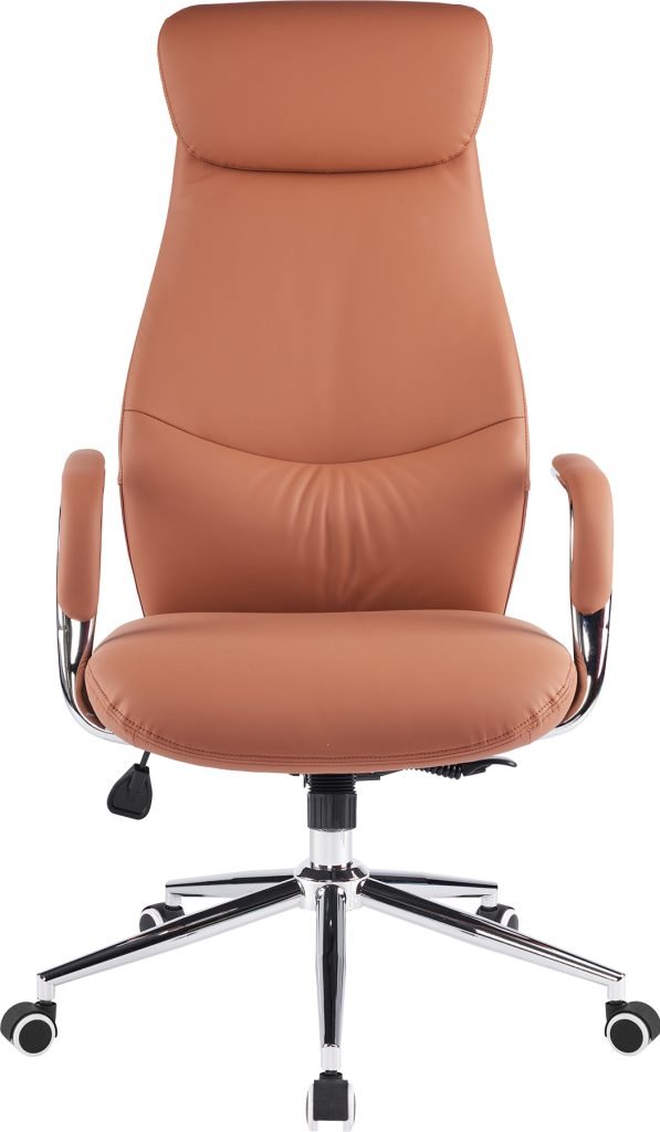 Кресло д/руководителя EVERPROF Bell экокожа, коричневый, крестов. хром