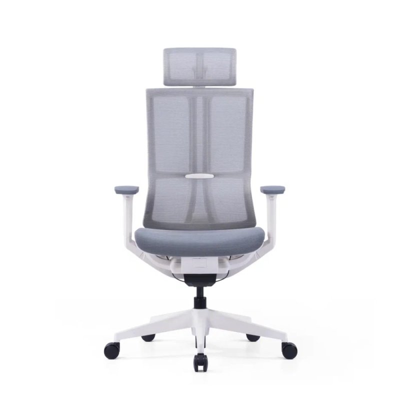 Кресло для руководителя SitZone E-303-001A-P1-WH сетка, серый