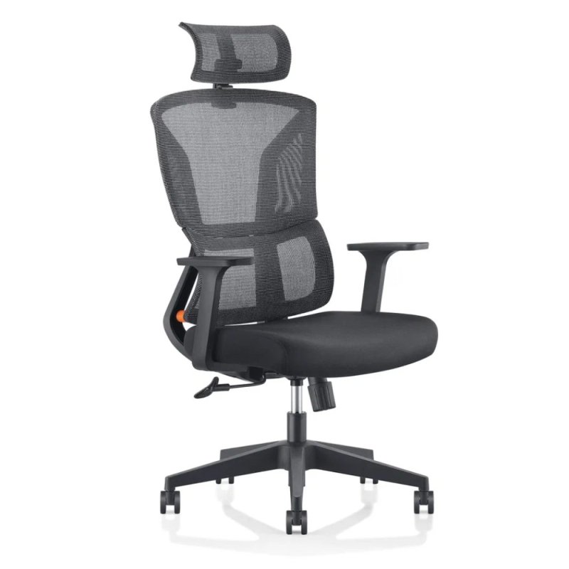 Кресло для руководителя SitZone U-065A сетка/ткань, черный