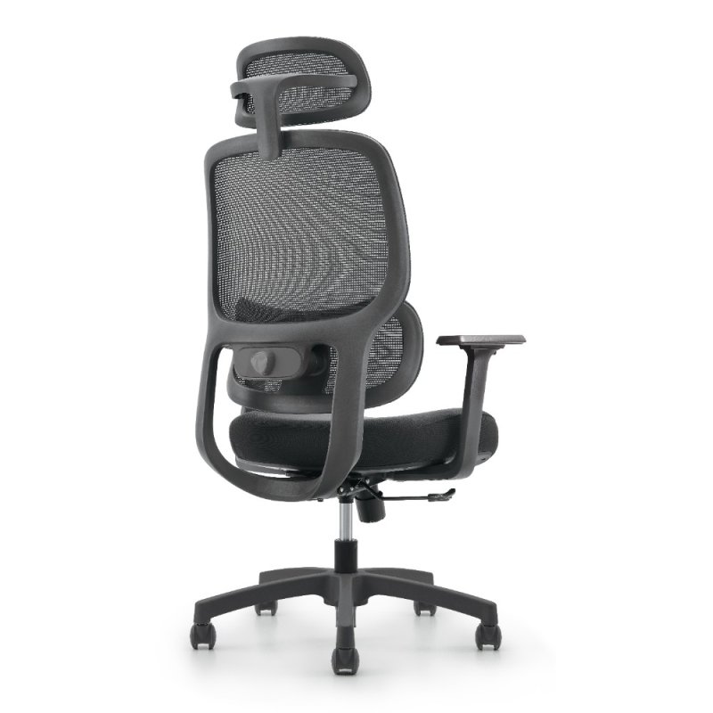 Кресло для руководителя SitZone U-073A сетка/ткань, черный