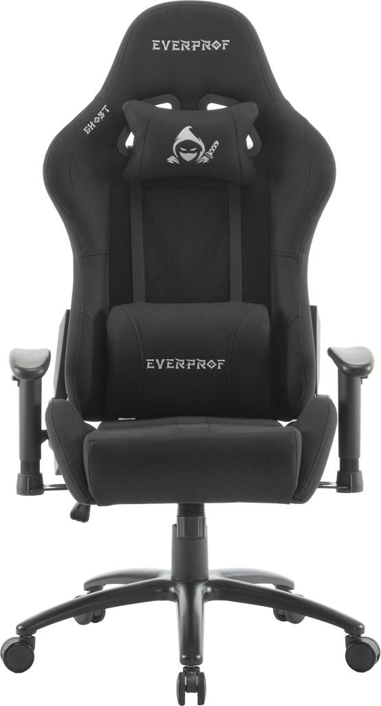 Кресло д/руководителя EVERPROF Ghost ткань, черный, крестов. металл