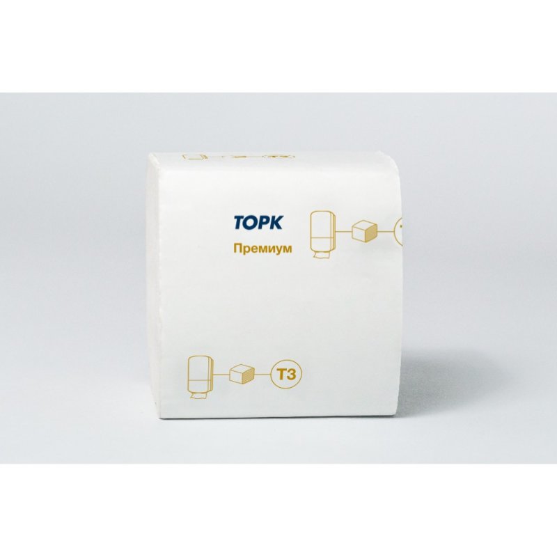 Бумага туалетная ТОРК Премиум T3, листовая, 200 листов, 2 слой (233100)
