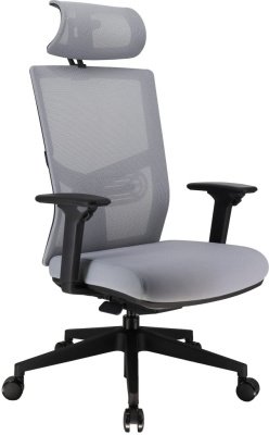 Кресло д/руководителя EVERPROF Fuji сетка, серый, крестов. пластик