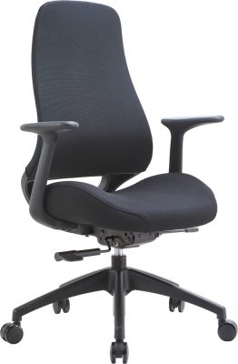 Кресло д/руководителя EVERPROF Bug ткань, черный, крестов. пластик