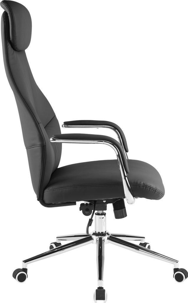 Кресло д/руководителя EVERPROF Bell экокожа, черный, крестов. хром