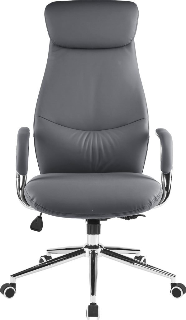 Кресло д/руководителя EVERPROF Bell экокожа, серый, крестов. хром
