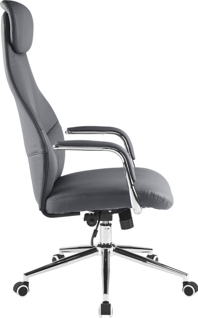 Кресло д/руководителя EVERPROF Bell экокожа, серый, крестов. хром