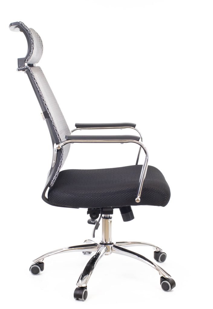 Кресло д/руководителя EVERPROF Dart TM сетка, серый, крестов. хром