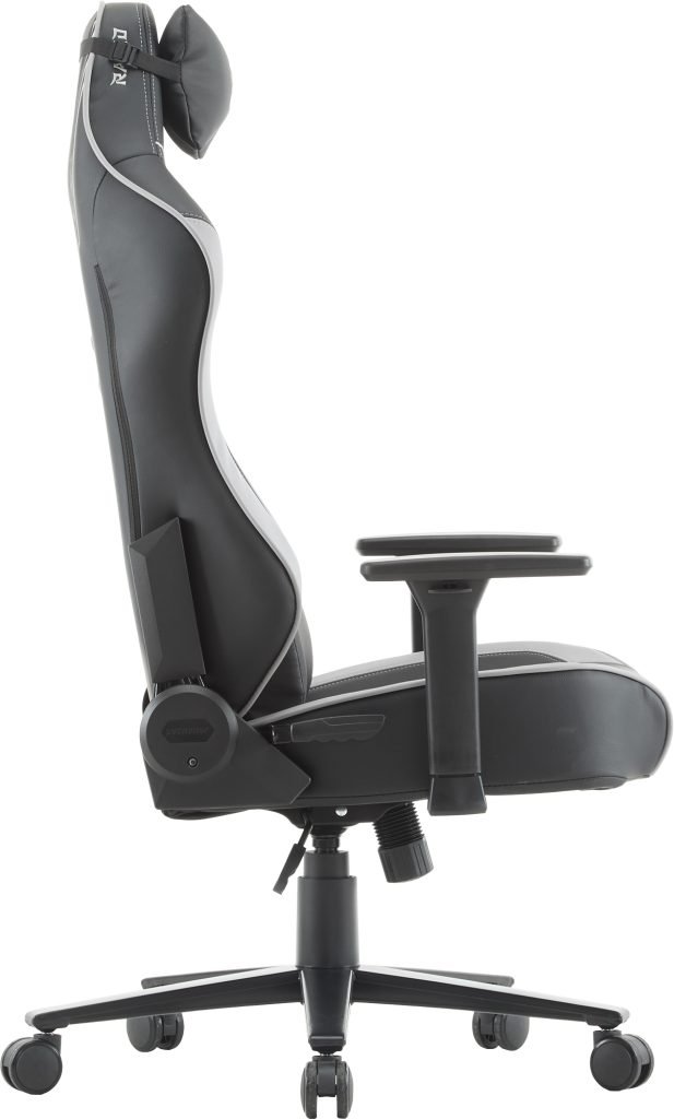 Кресло игровое EVERPROF Rapid экокожа, черный/серый, крестов. металл