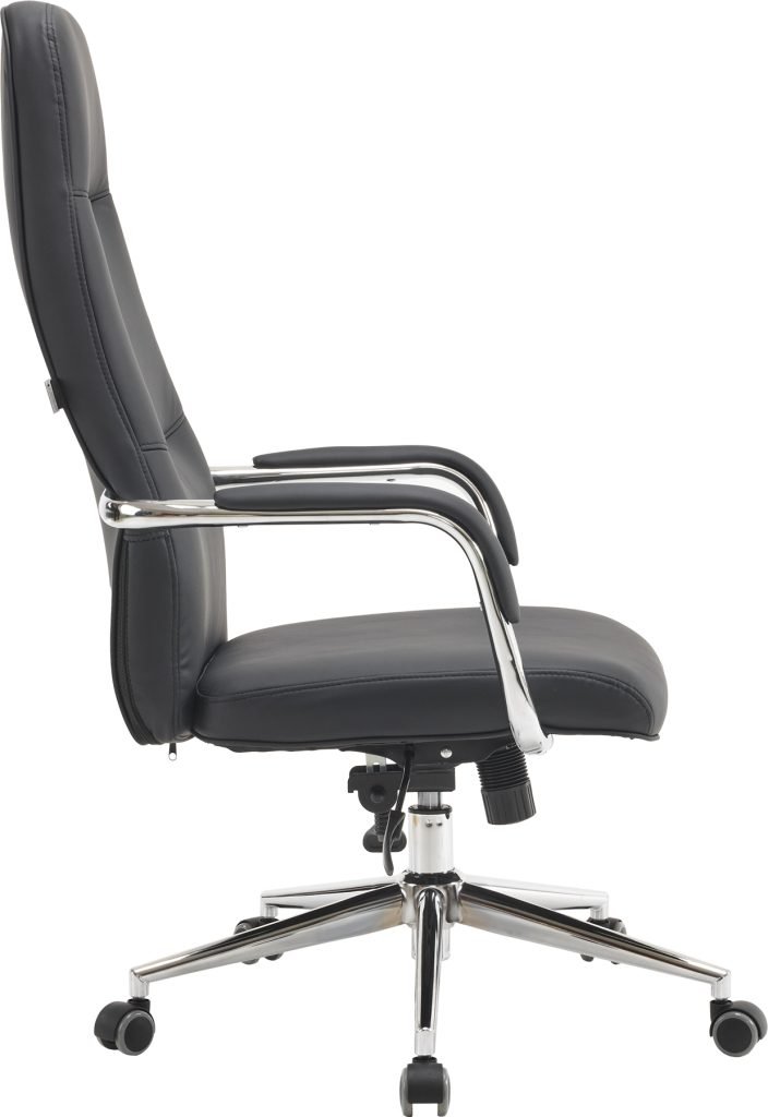 Кресло д/руководителя EVERPROF Vesta экокожа, черный, крестов. хром