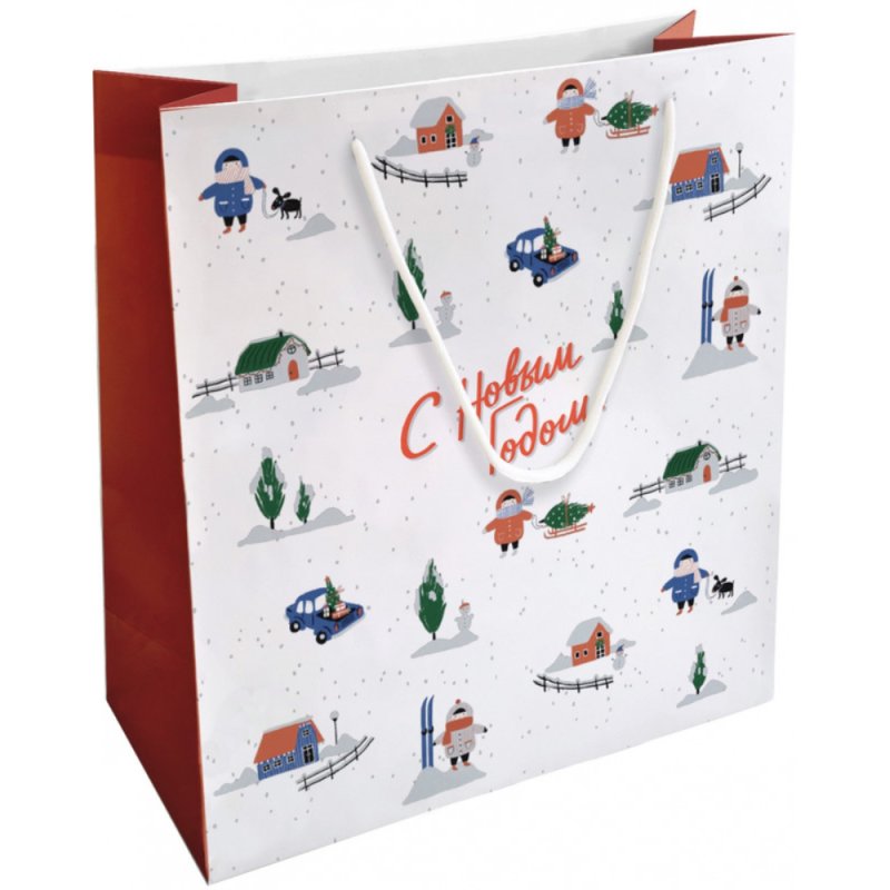 Пакет бумажный подарочный 