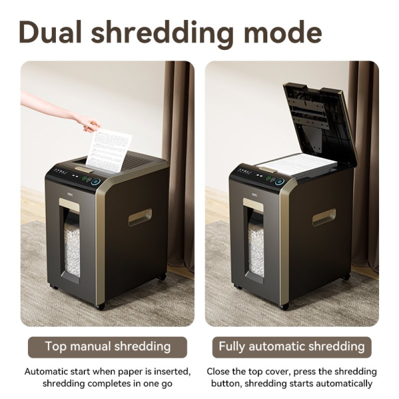 Уничтожитель Deli ET088/T088, черный, золотой