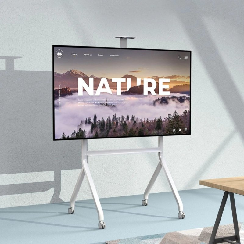 Стойка мобильная под ТВ NB P200, т.-серый