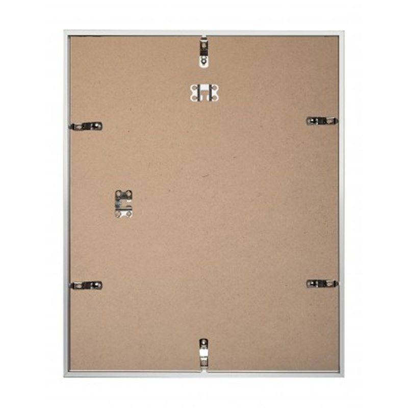 Фоторамка Zebra, 40х50 см, алюминий, со стеклом, серебристый