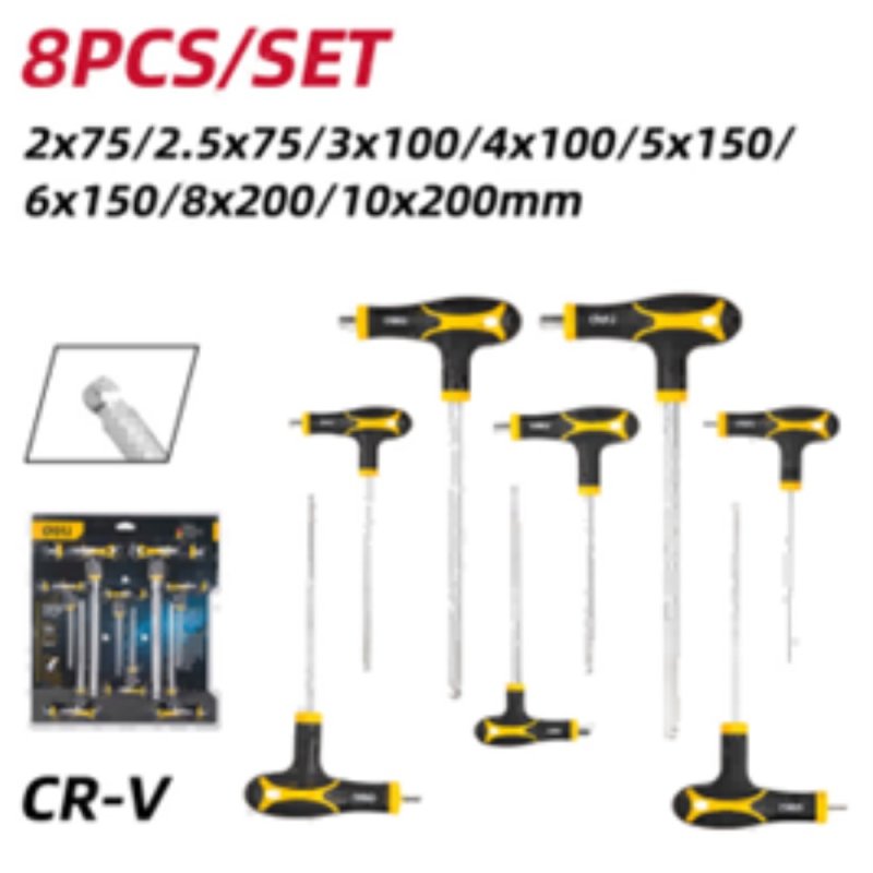 Набор Т-образных шестигранных ключей 