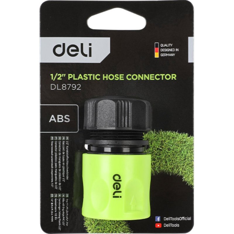 Соединитель-коннектор для шлангов Deli GS EDL8792, 1/2