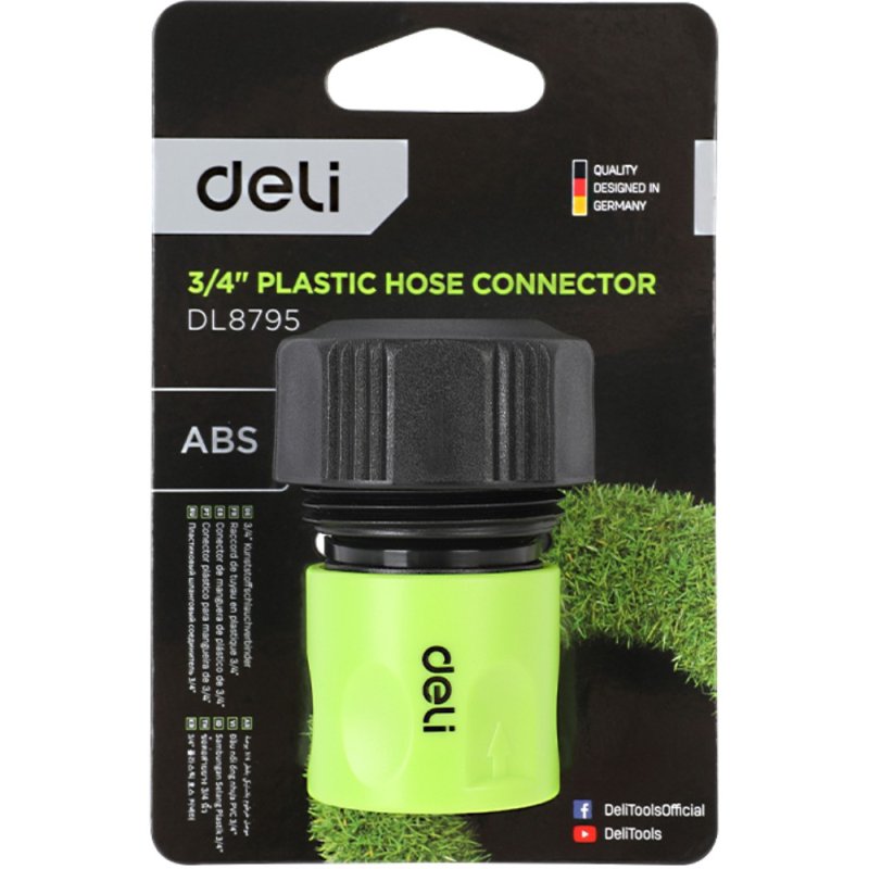 Соединитель-коннектор для шлангов Deli GS EDL8795, 3/4
