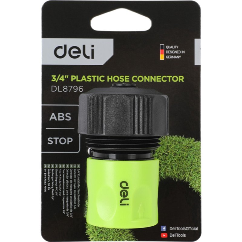 Соединитель-коннектор для шлангов Deli GS EDL8796, 3/4