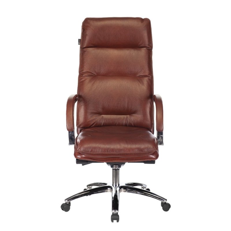 Кресло для руководителя Бюрократ T-9927SL кожа, коричневый