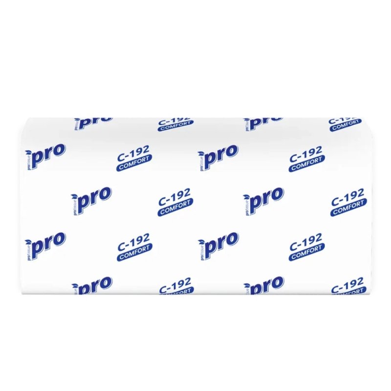 Полотенца бумажные PROtissue V - сложение 200 листов, 2 слоя, 100% целлюлоза