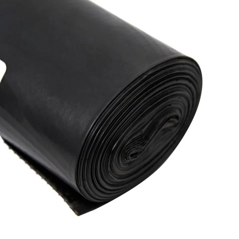 Мешки для мусора 120л, 40мкм, 69х105см, 10шт/рулон, черный