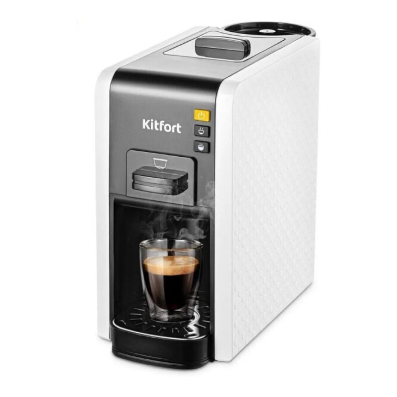 Кофеварка Kitfort KT-7467, белый, черный