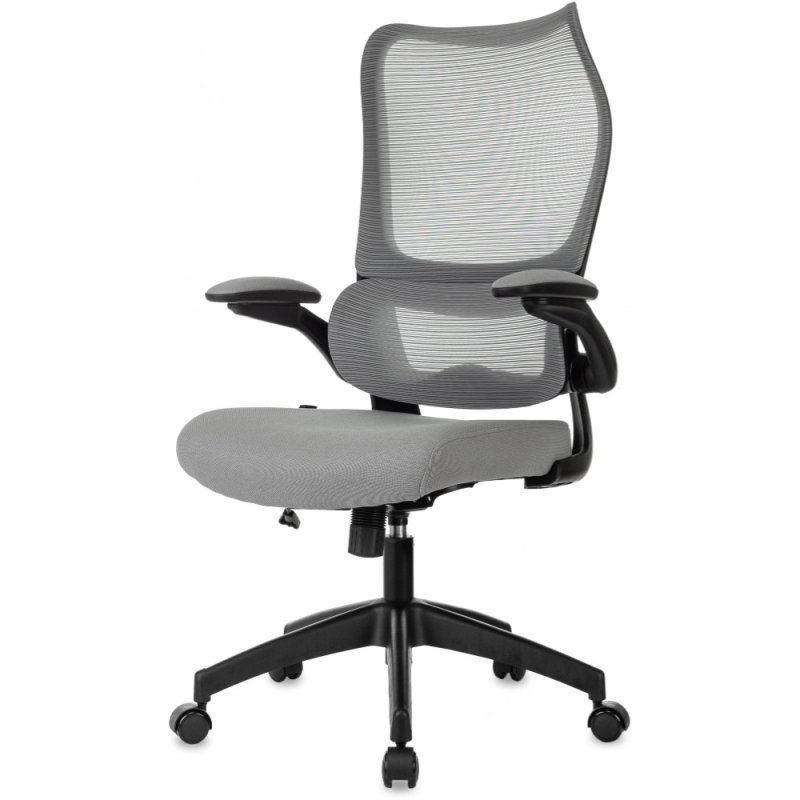 Кресло для руководителя Бюрократ Sigma 1 сетка, ткань, серый