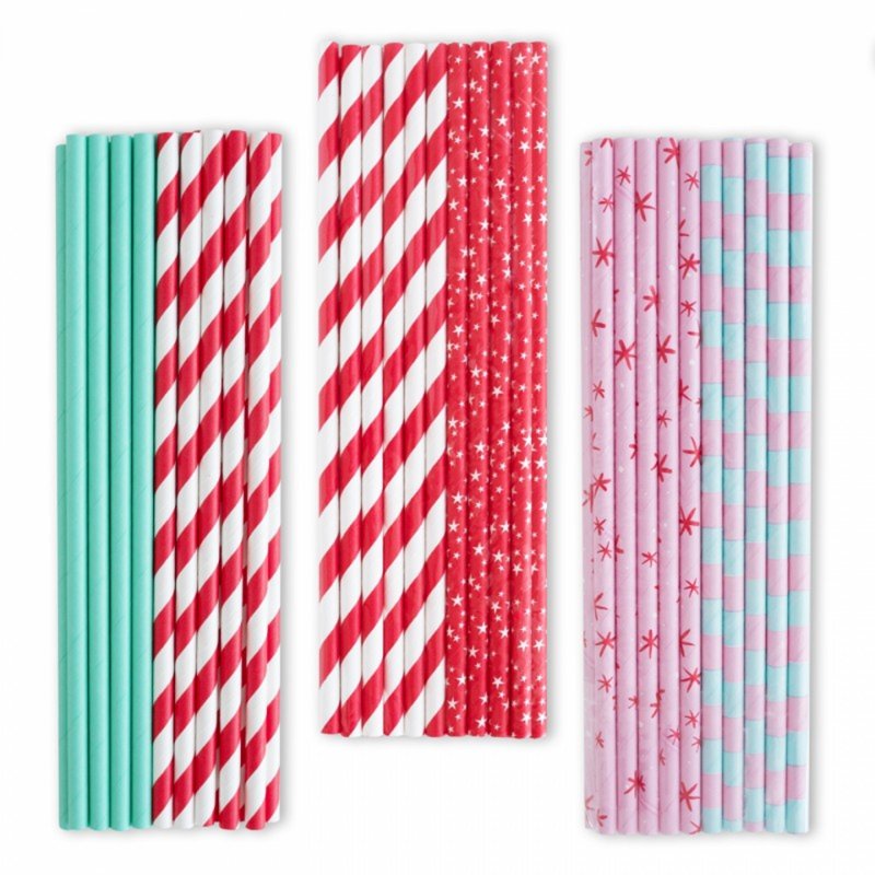 Трубочки для напитков бумажные 