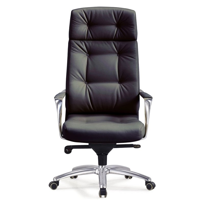 Кресло для руководителя Бюрократ DAO, кожа, черный