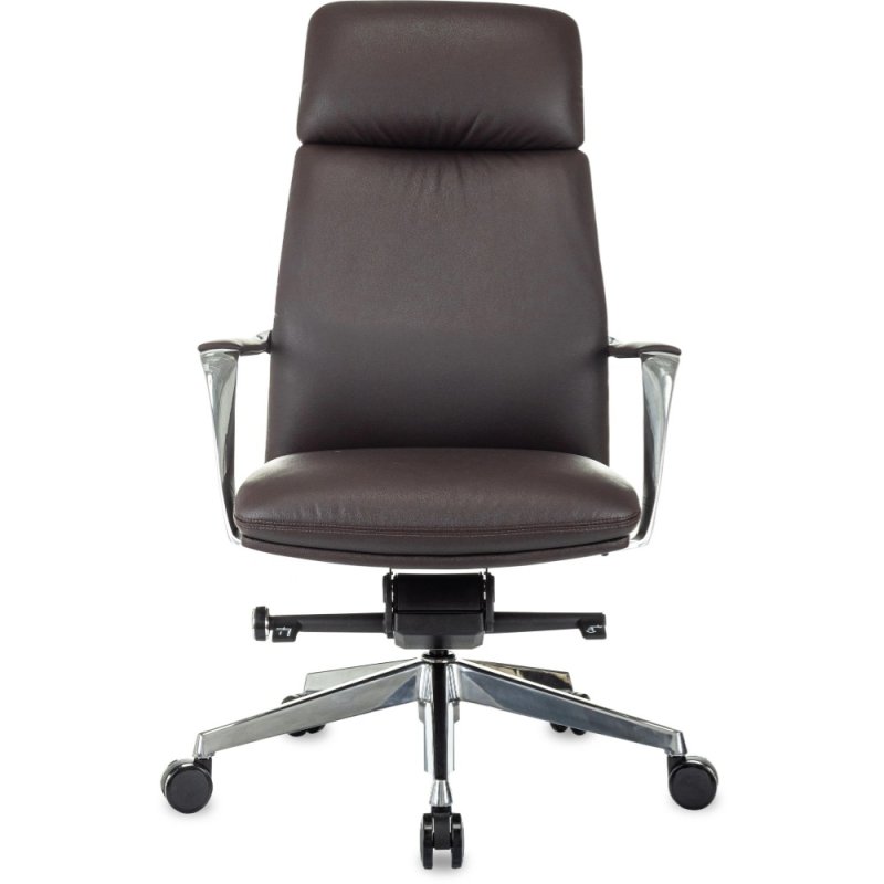Кресло для руководителя Бюрократ VEGA, кожа, коричневый