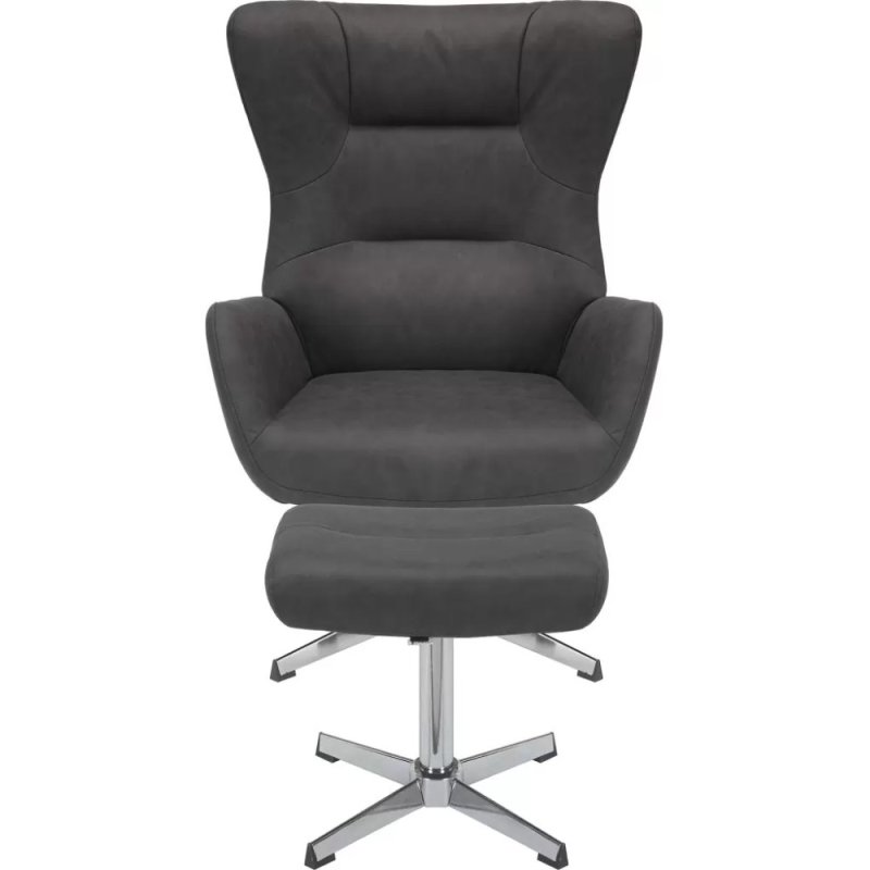 Кресло мягкое EVERPROF Apple, ткань, темно-серый