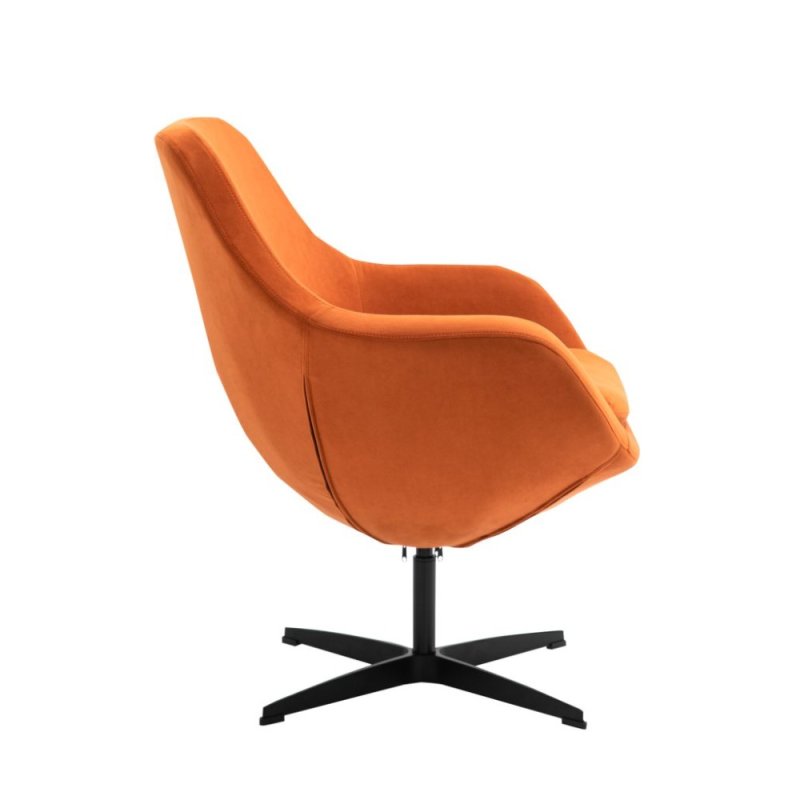 Кресло мягкое EVERPROF Rocky, ткань, оранжевый, металл