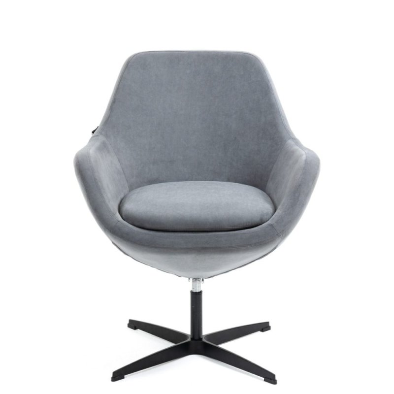 Кресло мягкое EVERPROF Rocky, ткань, серый, металл