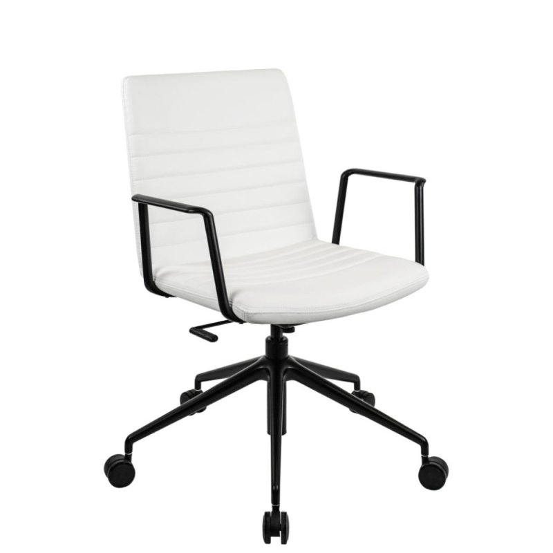 Кресло для персонала EVERPROF Dallas, экокожа, белый