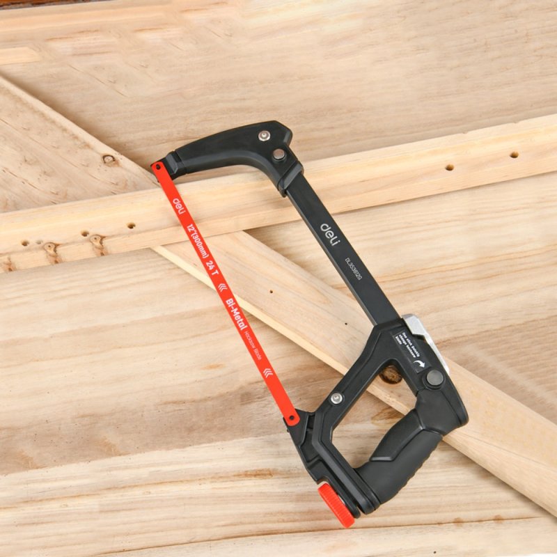 Ножовка Deli RS EDL353812G, по металлу, 300 мм, красный, черный